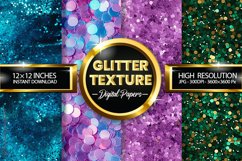 Glitter Texture Digital Papers - 04 Variations Product Image 1