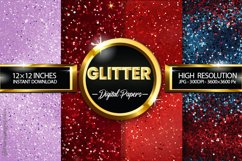 Glitter Digital Papers - 04 Variations Product Image 1