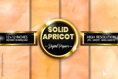 Solid Apricot Digital Papers - 04 Variations Product Image 1