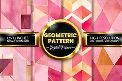 Geometric Pattern Digital Papers - 04 Variations Product Image 1
