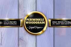 Periwinkle Woodgrain Digital Papers - 04 Variations Product Image 1
