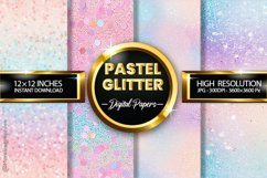 Pastel Glitter Digital Papers - 04 Variations Product Image 1