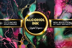 Alcohol Ink Digital Papers - 04 Variations Product Image 1
