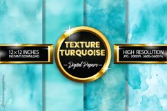 Texture Turquoise Digital Papers - 04 Variations Product Image 1