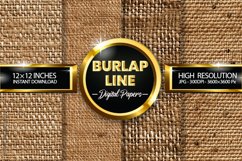 Burlap Line Digital Papers - 04 Variations Product Image 1