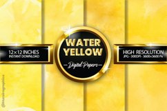 Water Yellow Digital Papers - 04 Variations Product Image 1