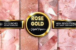 Rose Gold Digital Papers - 04 Variations Product Image 1