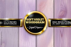 Soft Violet Wooden Wall Digital Papers - 04 Variations Product Image 1