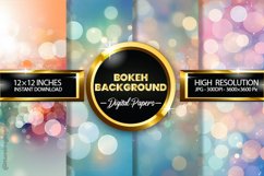 Bokeh Background Digital Papers - 04 Variations Product Image 1