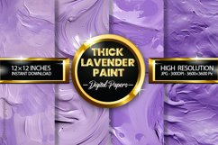 Thick Lavender Paint Digital Papers - 04 Variations Product Image 1
