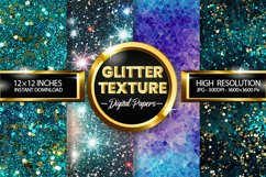 Glitter Texture Digital Papers - 04 Variations Product Image 1