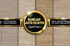 Burlap Jute Cloth Digital Papers - 04 Variations Product Image 1