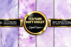 Texture Soft Violet Digital Papers - 04 Variations Product Image 1