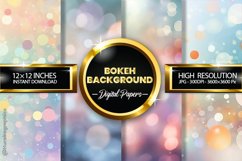 Bokeh Background Digital Papers - 04 Variations Product Image 1