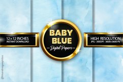 Baby Blue Digital Papers - 04 Variations Product Image 1