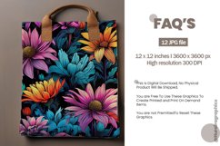 Bright Seamless Wild Flower Digital Papers, Flowers Pattern Product Image 2