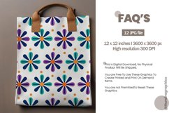 Colorful Ink Seamless Flower Digital Papers, Flowers Pattern Product Image 2