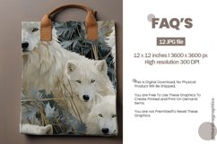 Seamless Wolves Pattern Digital Papers, Animal Patten Product Image 2