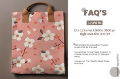 Seamless Minimal Flowers Digital Papers, Flowers Pattern Product Image 2