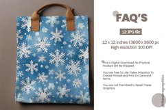 Seamless Snowflakes Digital Papers, Winter Pattern Product Image 2