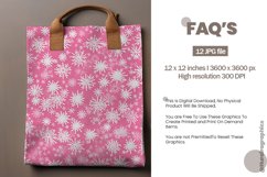 Seamless Pink Snowflakes Digital Papers, Winter Pattern Product Image 2