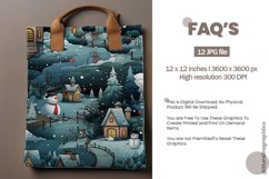 Winter Snow Seamless Digital Papers, Winter Pattern Product Image 2