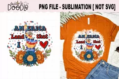 America Land That I love Sublimation PNG | Hand Drawn Product Image 1