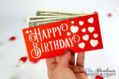 Birthday Money Holder|Money Wallet Paper Cut Envelope Svg Product Image 1