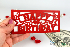 Happy Birthday Money Holder|Money Paper Cut Envelope Svg Product Image 2