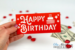 Birthday Money Holder Svg| Money Wallet Paper Cut Envelope Product Image 2
