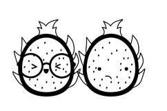 Dragon Fruit Emojis Dingbats Product Image 6