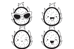 Dragon Fruit Emojis Dingbats Product Image 2