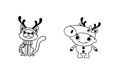 Dressed Up Christmas Dingbats Product Image 7