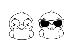 Ducky in Love Dingbats Product Image 9