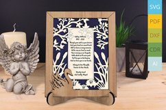 Swan Tree Willow Cattail Memorial Remembrance Frame SVG Product Image 1