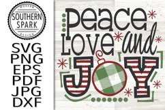 Christmas Peace Love And Joy Christmas Ornament Product Image 1
