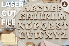 Easter letters - laser cut pattern, Glowforge file Product Image 1