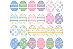 Clip Art, Easter Clipart, Easter Eggs Clip Art Bundle 1 Product Image 1