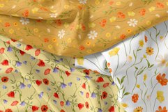 Wildflowers Aesthetics Digital Paper, Meadow Flowers Product Image 2