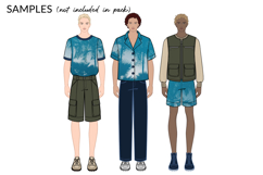 Male Colored Figures with Hair Product Image 6