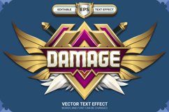 Damage Badge with Editable Text Effect Product Image 1