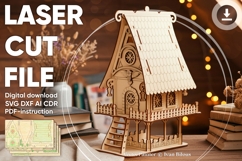 Fantasy dollhouse - laser cut fies, SVG plan Fairy dollhouse Product Image 1