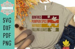 Fall Colors Word Design For Cut, Sublimation, or Print Product Image 1