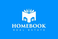 Home Book Real Estate Logo Template Product Image 1