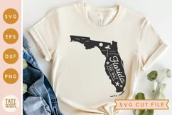 Vintage Florida SVG cut file - Florida state symbols svg Product Image 1