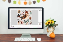 Clip Art or Clipart: Folk Art Autumn Birds Product Image 2