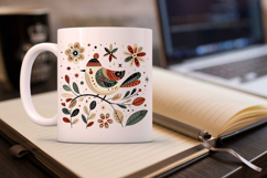 Clip Art or Clipart: Folk Art Autumn Birds Product Image 7