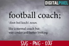 Football Coach Definition Svg, Coach Svg, Football Coach Svg Product Image 1