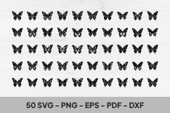 Butterfly silhouette SVG PNG bundle Product Image 2