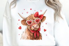 Highland Cow png, Valentine Day Coquette Png Product Image 4